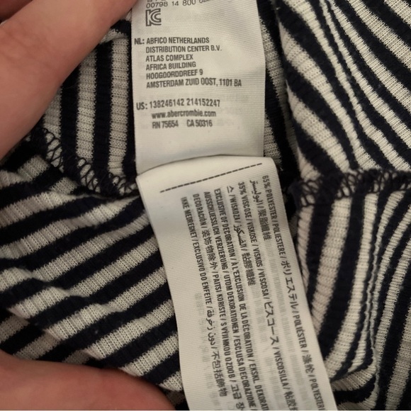 Vintage Abercrombie & Fitch - Striped Racerback Tank Top - Size XS - Picture 4 of 8